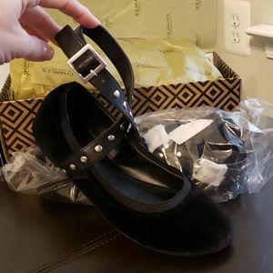 Studded ballet flats